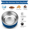 Stainless Steel Double Wall Pet Bowl, 32OZ / 1000ML
