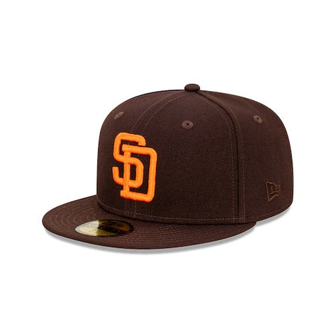 New Era San Diego Padres White/Brown Optic 59FIFTY Fitted Hat