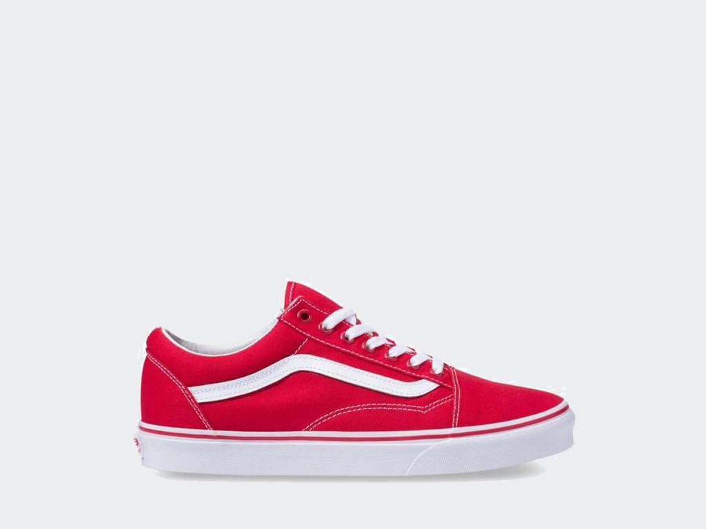canvas old skool red