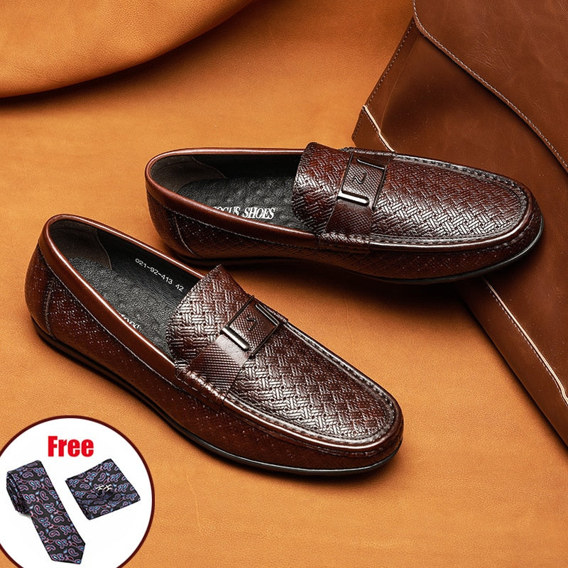 men's genuine leather loafers