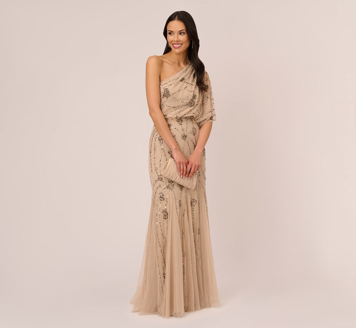 Long Dresses  Adrianna Papell (Black, Silver, Beaded, Gowns