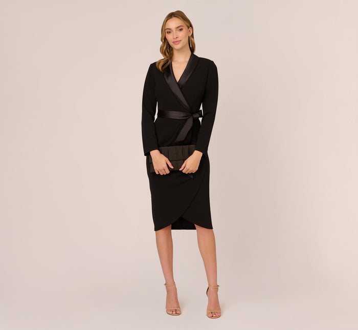 Metallic Embroidered Sheath Dress In Black Gold | Adrianna Papell