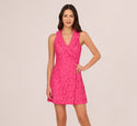 A-line Lace Faux Wrap Sleeveless Dress by 37252009492680