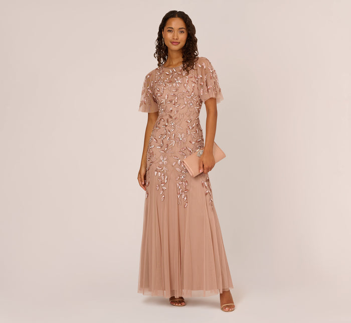 rose gold mother of the bride dresses