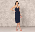 Tall Strapless Cocktail Sheath Beaded Slit Fitted Sheath Dress/Evening Dress/Party Dress by 37252009492680