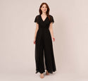 V-neck Cocktail Jumpsuit