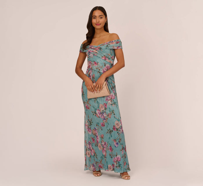 Long Floral Print Short Sleeve Modest Maxi Dress Gown - NT074_A024 - KOH  KOH® Women's Clothing