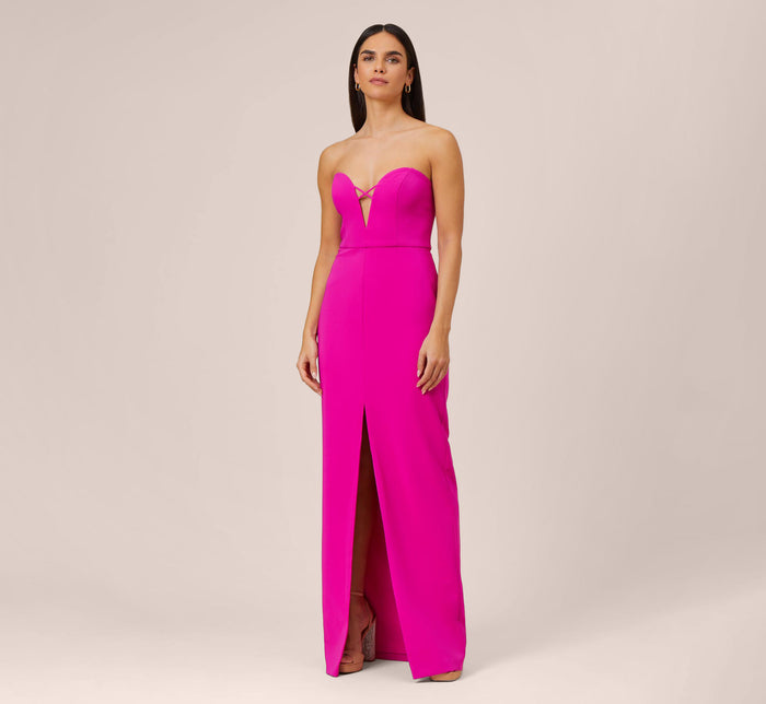 Ariella Stretch Crepe Gown, Montique