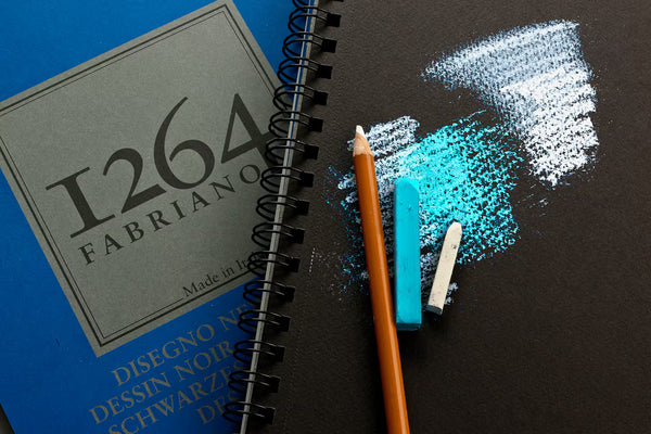 Sketchbook Fabriano Drawing.160 g/m²,acid free,Copertina Nera rigida con  spirale,Ideale per matita, pastello, penna,gouache - AliExpress