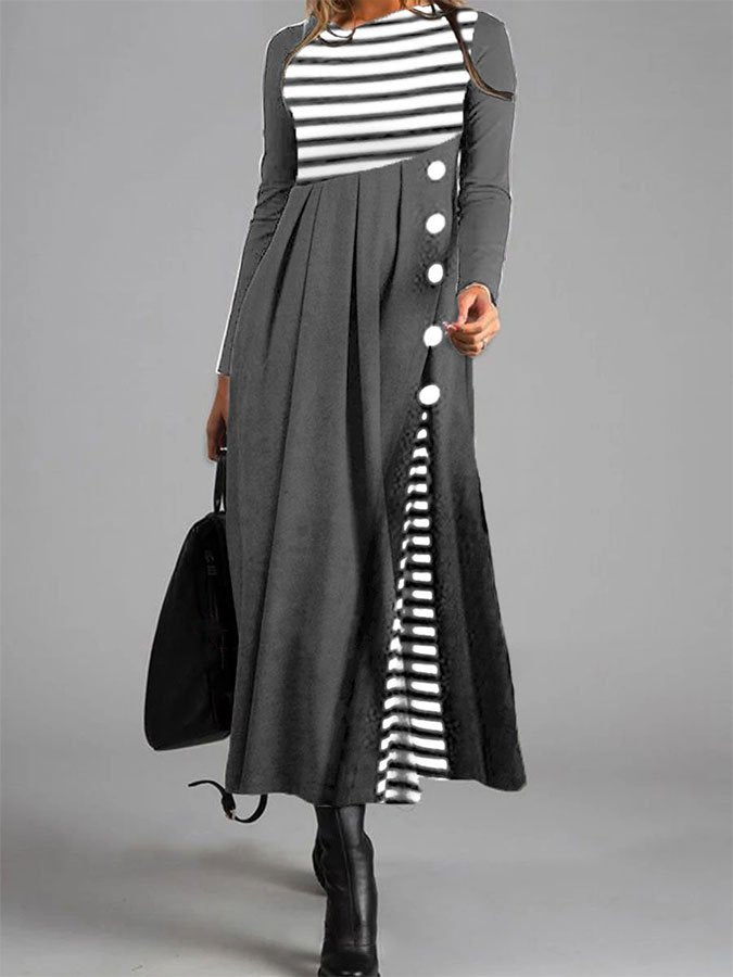 loose striped dress