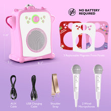 Load image into Gallery viewer, EARISE T29 Pro Kids Karaoke Machine with 2 Microphones