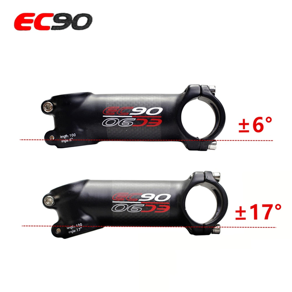 EC90 New aluminum + carbon fiber riser rod Stem carbon fiber Bicycle Stem carbon handle 28.6-31.8MM 6degree 17 degree
