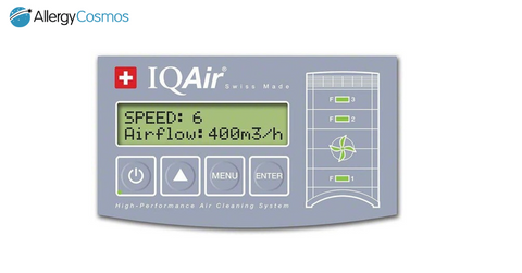 IQAir Display Monitor Speed Settings