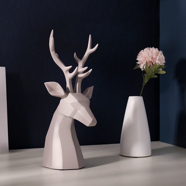 Home Decoration Accessories Deer Figurine resin for office home Garden desk decoration for living room, bedroom
