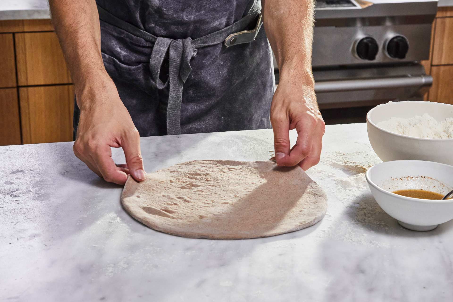 Gingerbread Cinnamon Roll Pizza