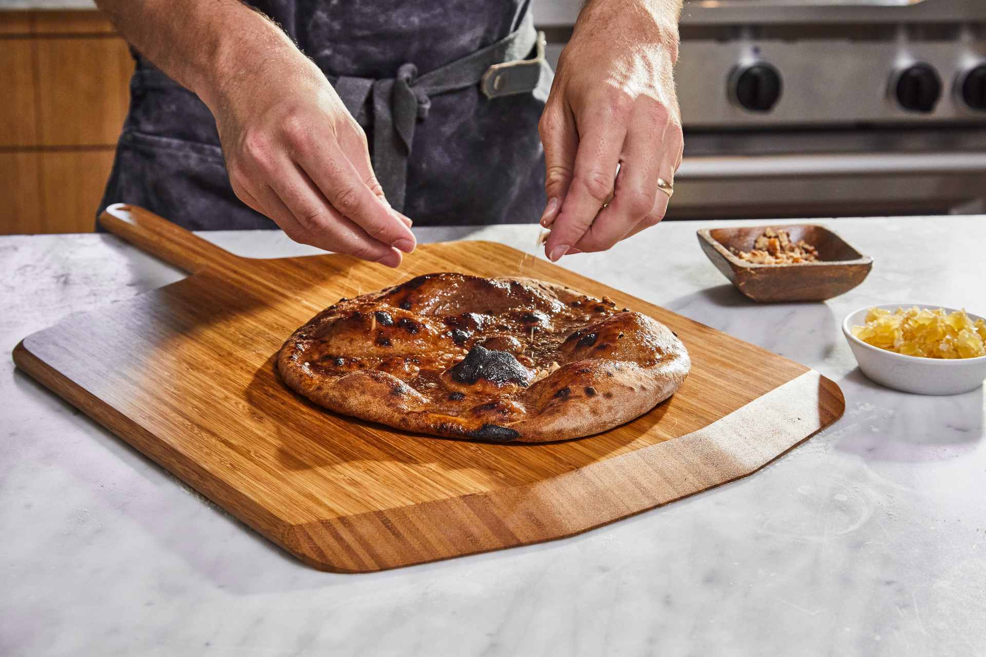 Gingerbread Cinnamon Roll Pizza