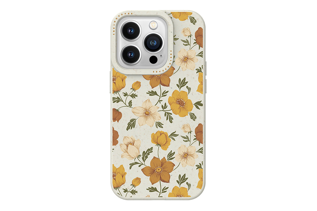 iPhone 14 pro Case with Yellow Flower Picture