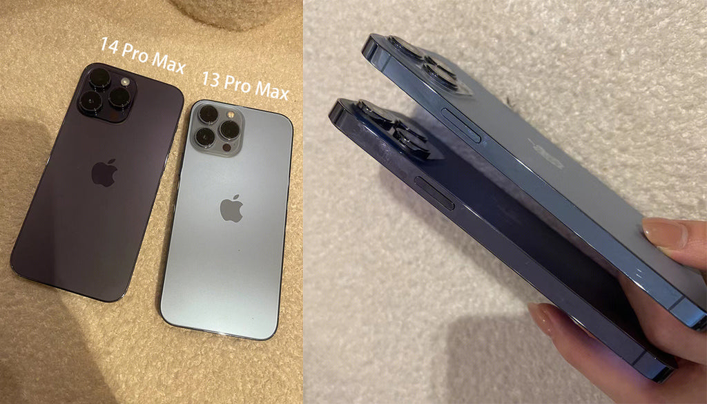 Appearance comparison of iPhone 14 pro max and iPhone 13 pro max