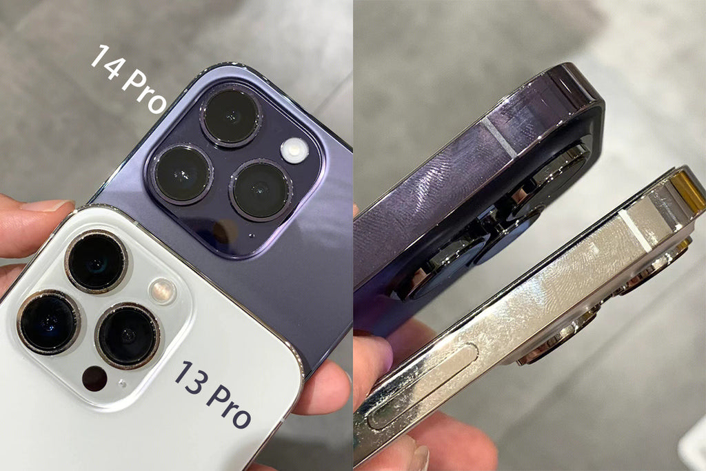 Appearance comparison of iPhone 14 pro and iPhone 13 pro