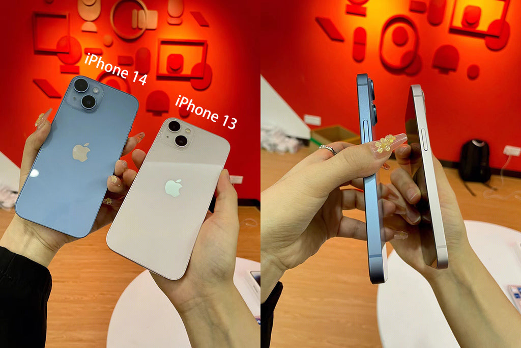 Appearance comparison of iPhone 14 and iPhone 13