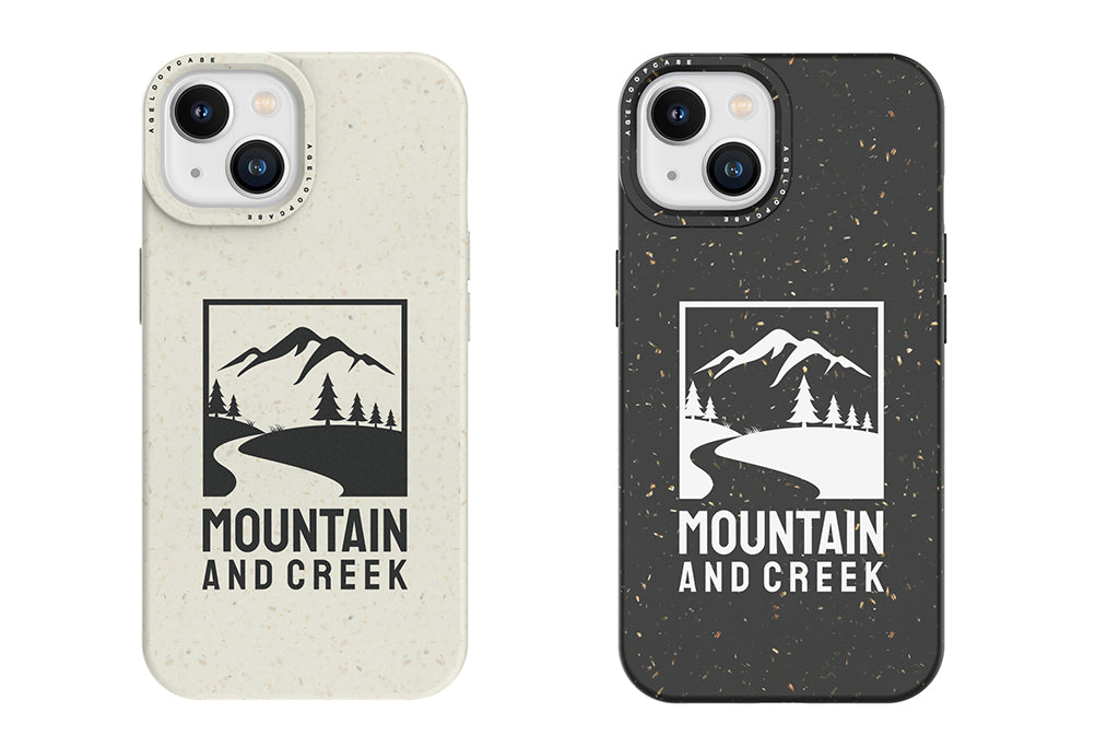 Two Mountain and Creek pattern iphone 14 max cases