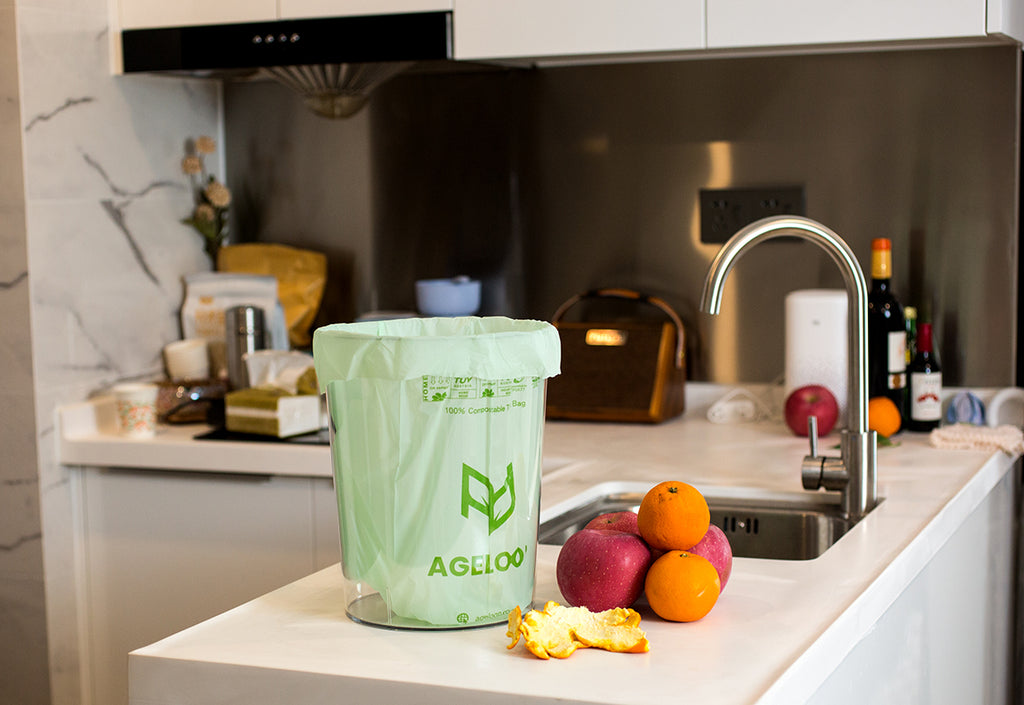 biodegradable garbage bags for Italian kitchen