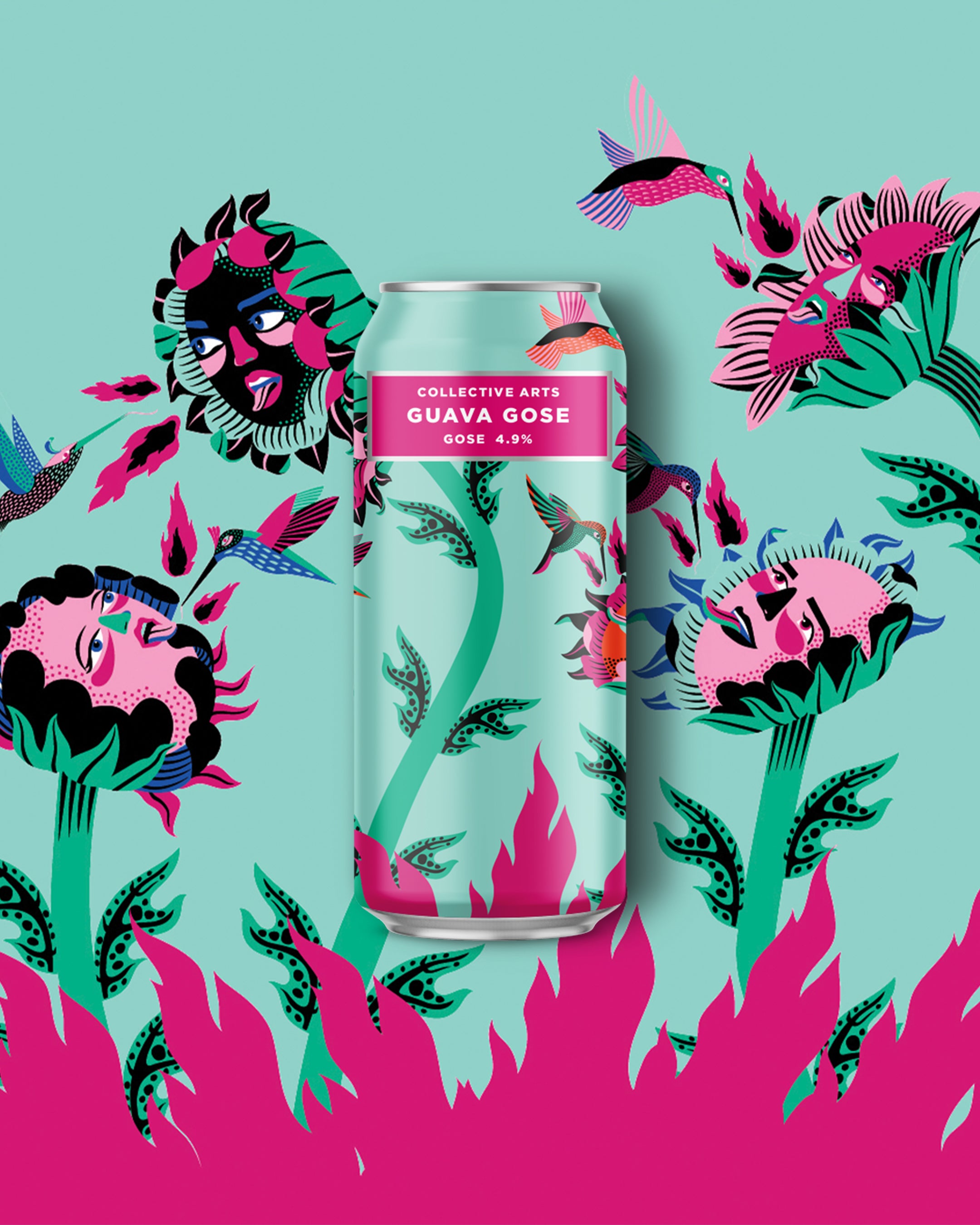 Guava Flowers on Guava Gose Can