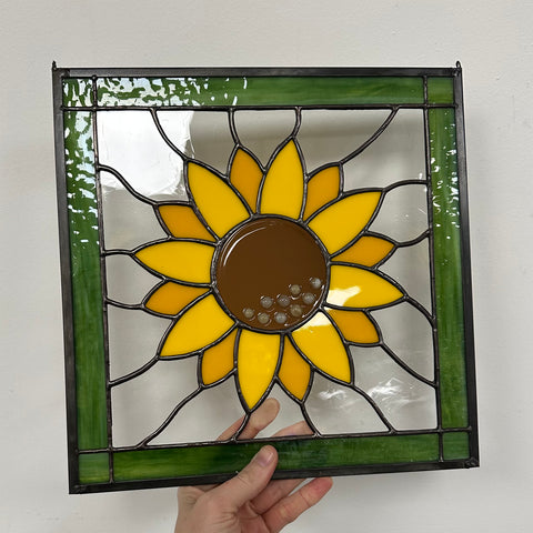 Sunflower stained glass