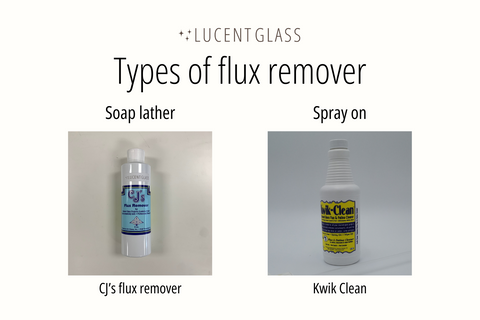 Stained glass flux remover