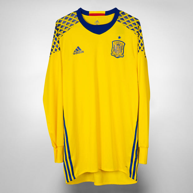2016-2017 Spain Adidas Player Spec Goalkeeper Shirt BNWT - Marketplace | Classic Shirts | Vintage Football Shirts | Rare Soccer Shirts | Worldwide Delivery | 90's Football Shirts | Manchester United,