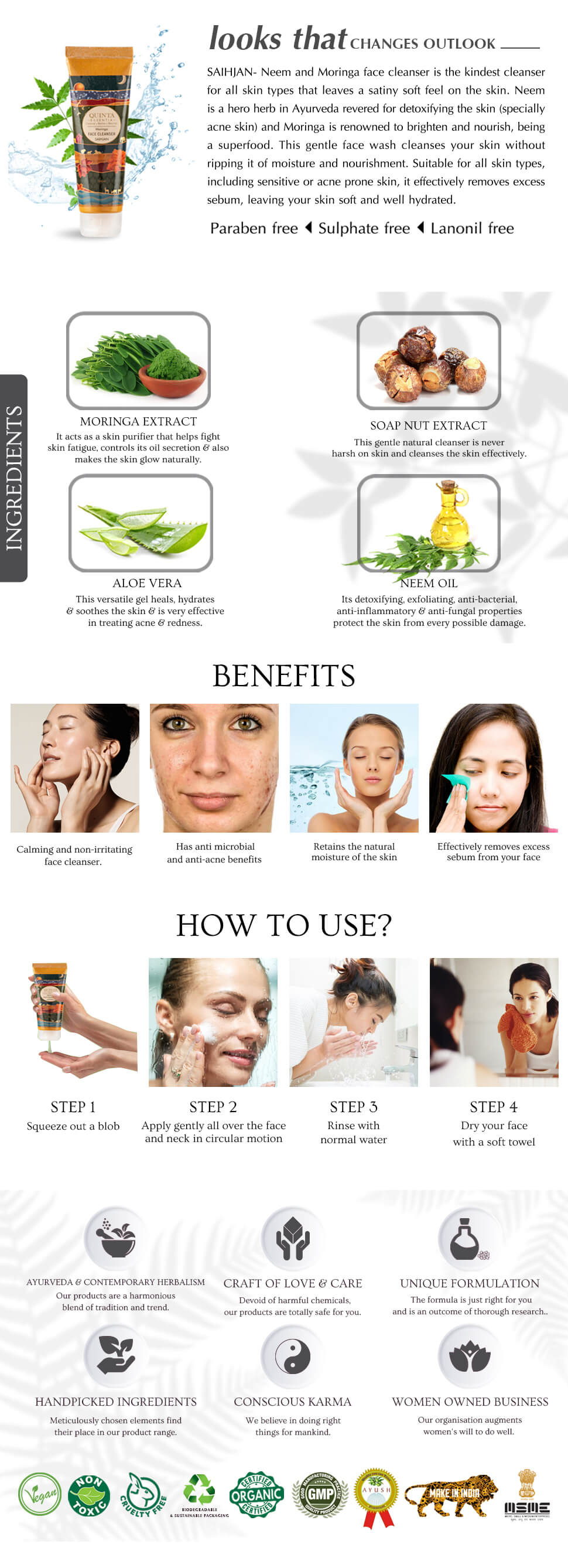 All Information About Saihjan Natural Skin Cleanser with Benefits & Ingredients in It