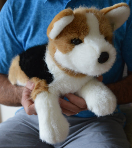 Tri color corgi stuffed clearance animal