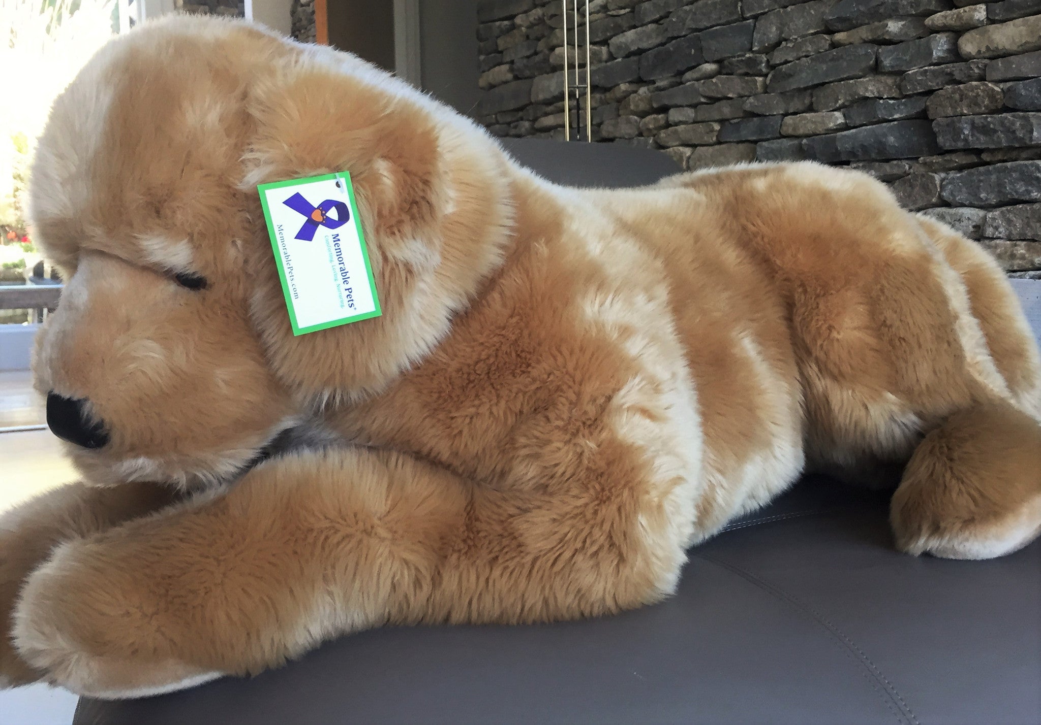 english cream golden retriever stuffed animal