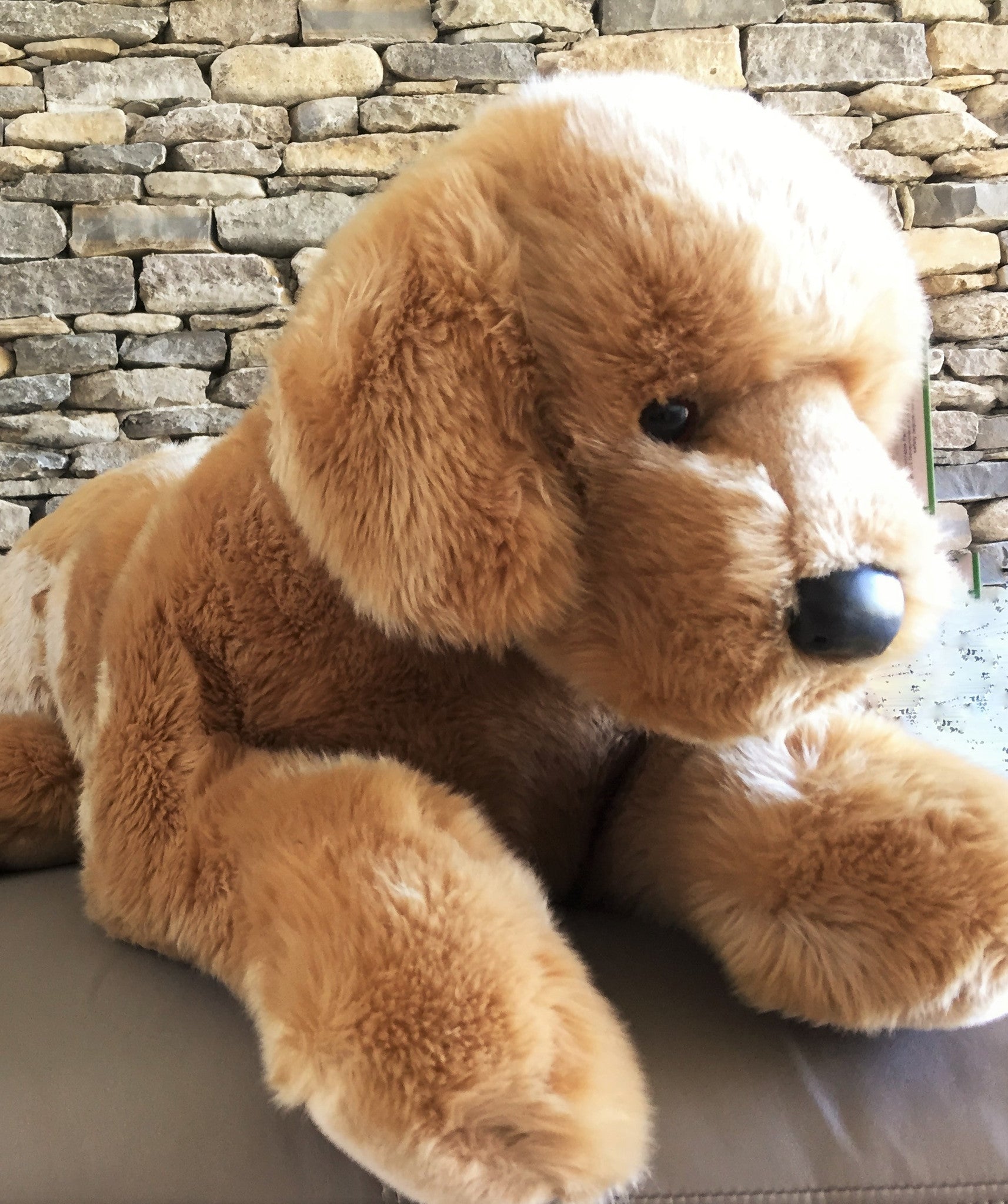 realistic golden retriever stuffed animal