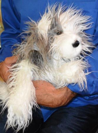 large old english sheepdog stuffed animal