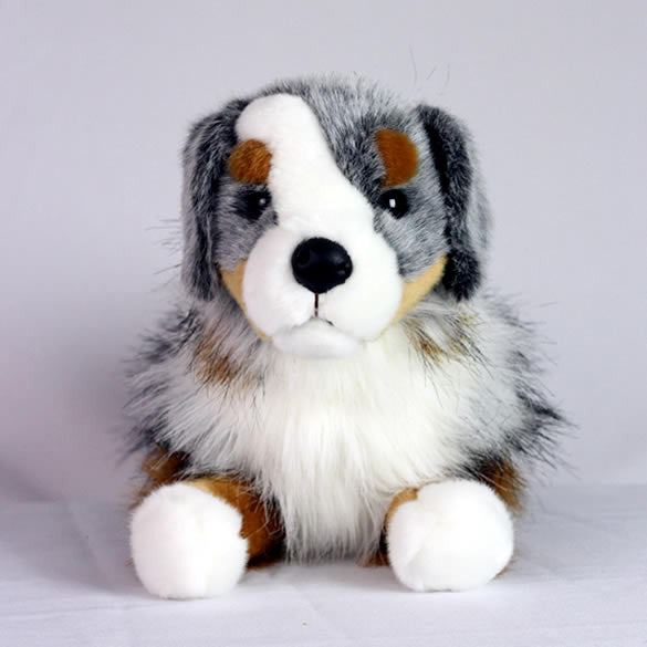 black tri australian shepherd stuffed animal