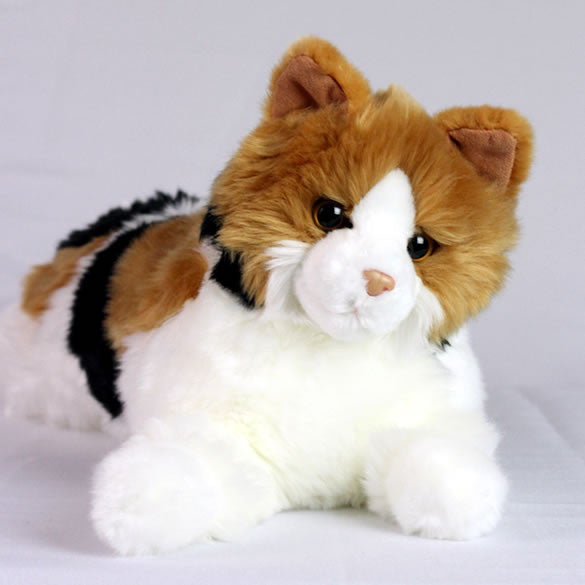 stuffed calico cat toy