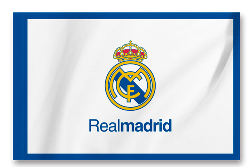 Real Madrid フラッグ 大 ホワイト ブルー Real Madrid Cf Jpショップ