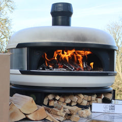 Pizza Oven on Fire using Kiln Dried Wood from Love Logs