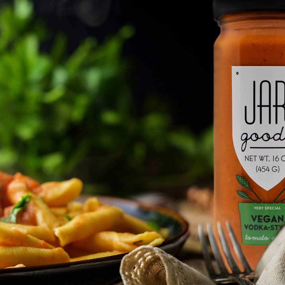 Penne alla vodka with Jar Goods Vegan Vodka sauce