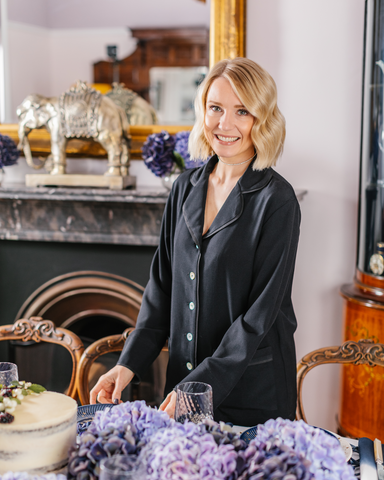 Kate Fairlie, Truffle Tablescapes, with Denby birthday party tablescape