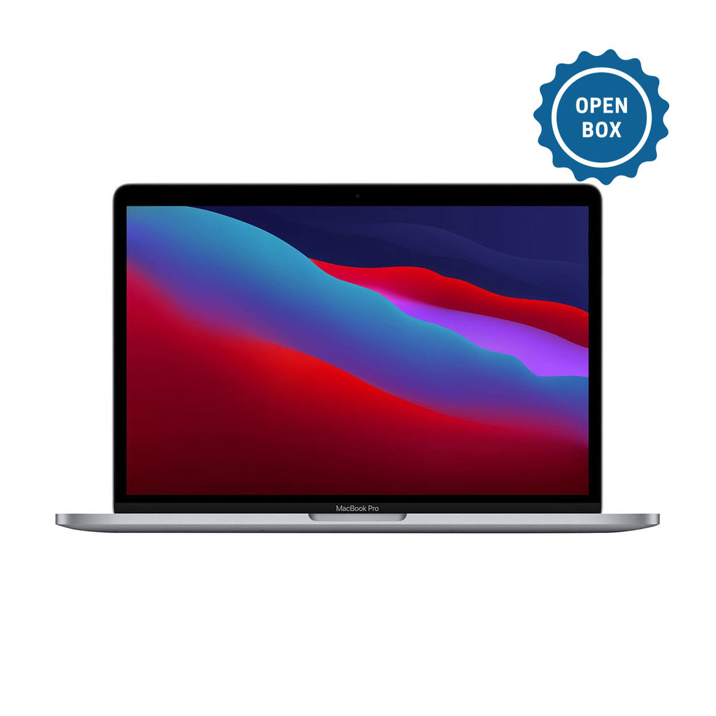 Apple MacBook Pro 13.3-inch / M1 Chip / 8-Core CPU and 8-Core GPU / 512GB /  8GB Memory / Space Gray (AppleCare+ Included) - Open Box (French Canadian 