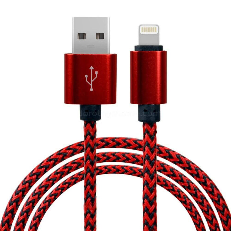 10 Ft Braided USB Cable for iPhone 5/6/7/8/X-Fast Charge