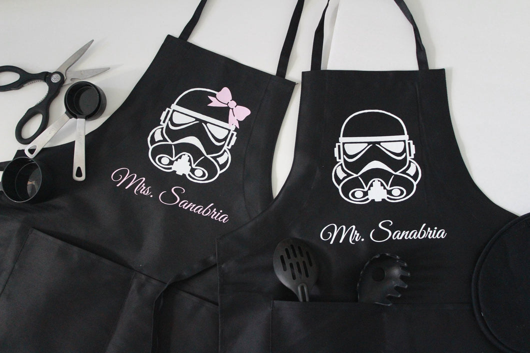 his and hers cooking aprons
