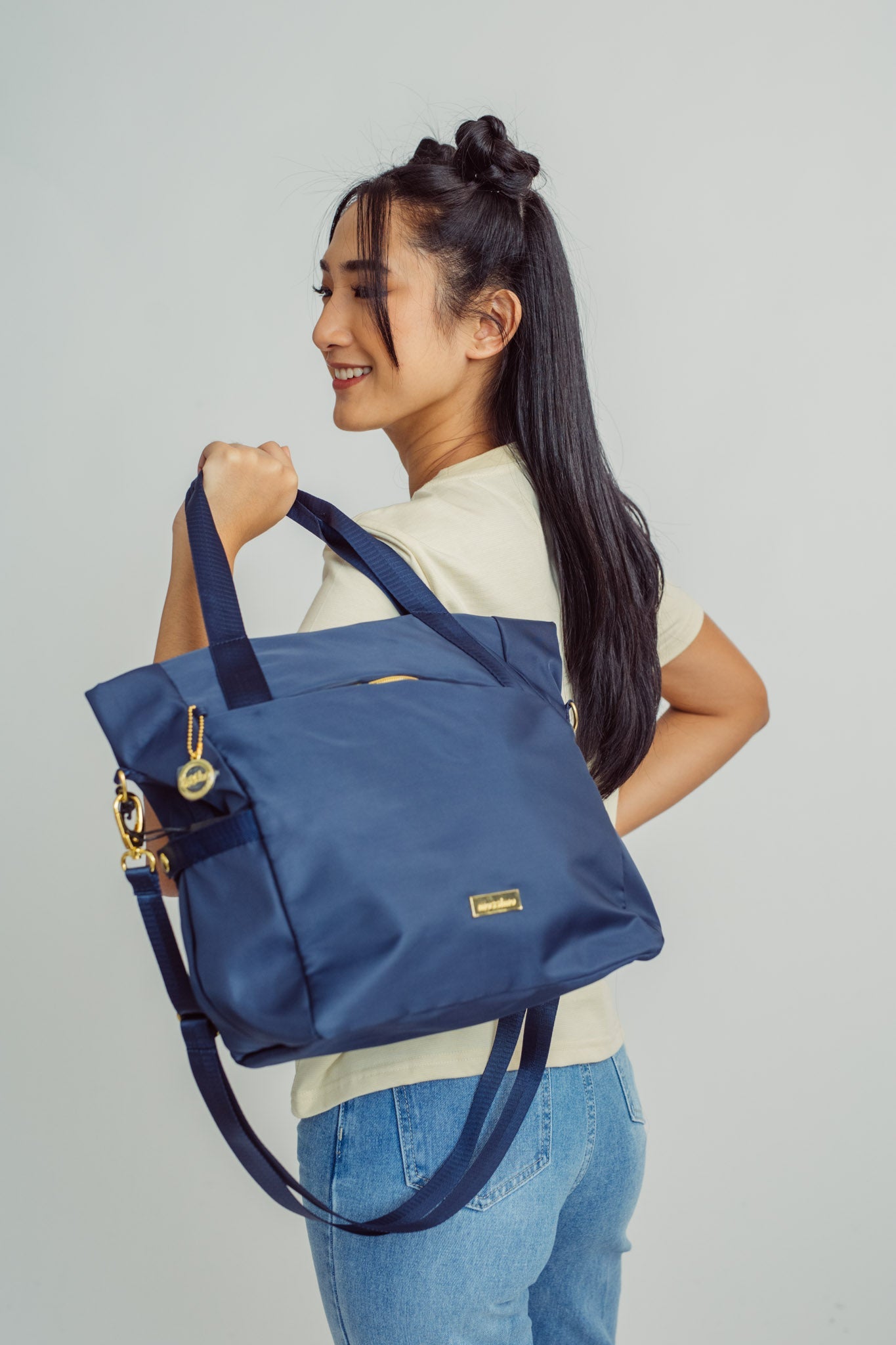 Lori Medium Logo Tote Bag