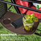 PURPLE LEAF 2-Sitzer Hollywoodschaukel, Gartenschaukel Wasserdicht und Sonnenbeständig, Gartenliege Schaukelbank mit Verstellbares Sonnendach, inkl.