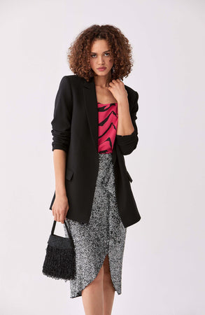 Roman Notched Longline Blazer. 1