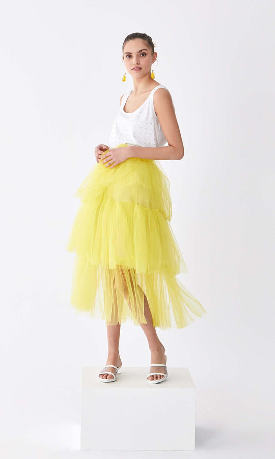 Roman Lemon Tiered Tutu Skirt. 1