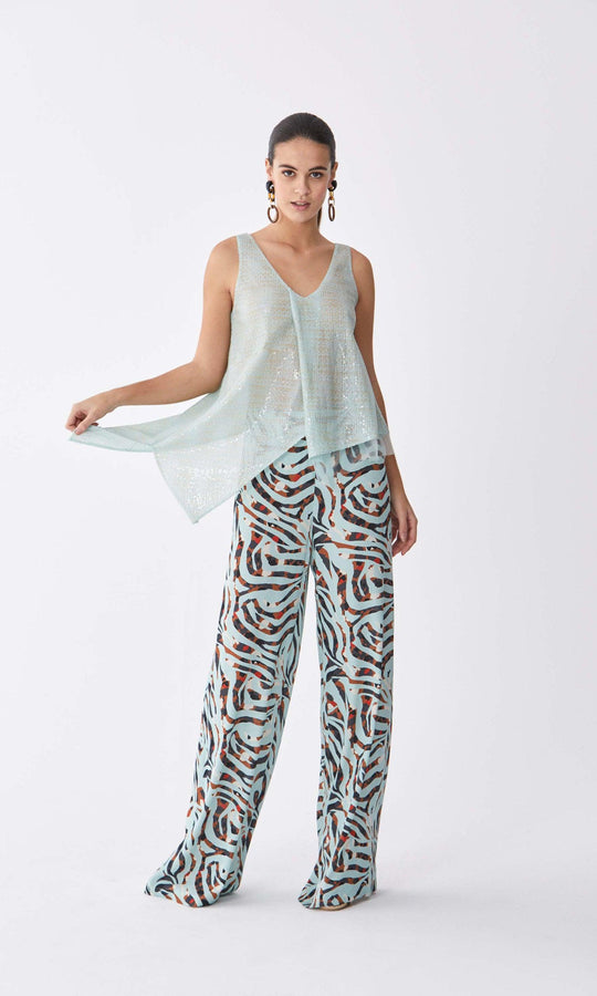 Roman Deco Safari Wide Leg Pant. 3