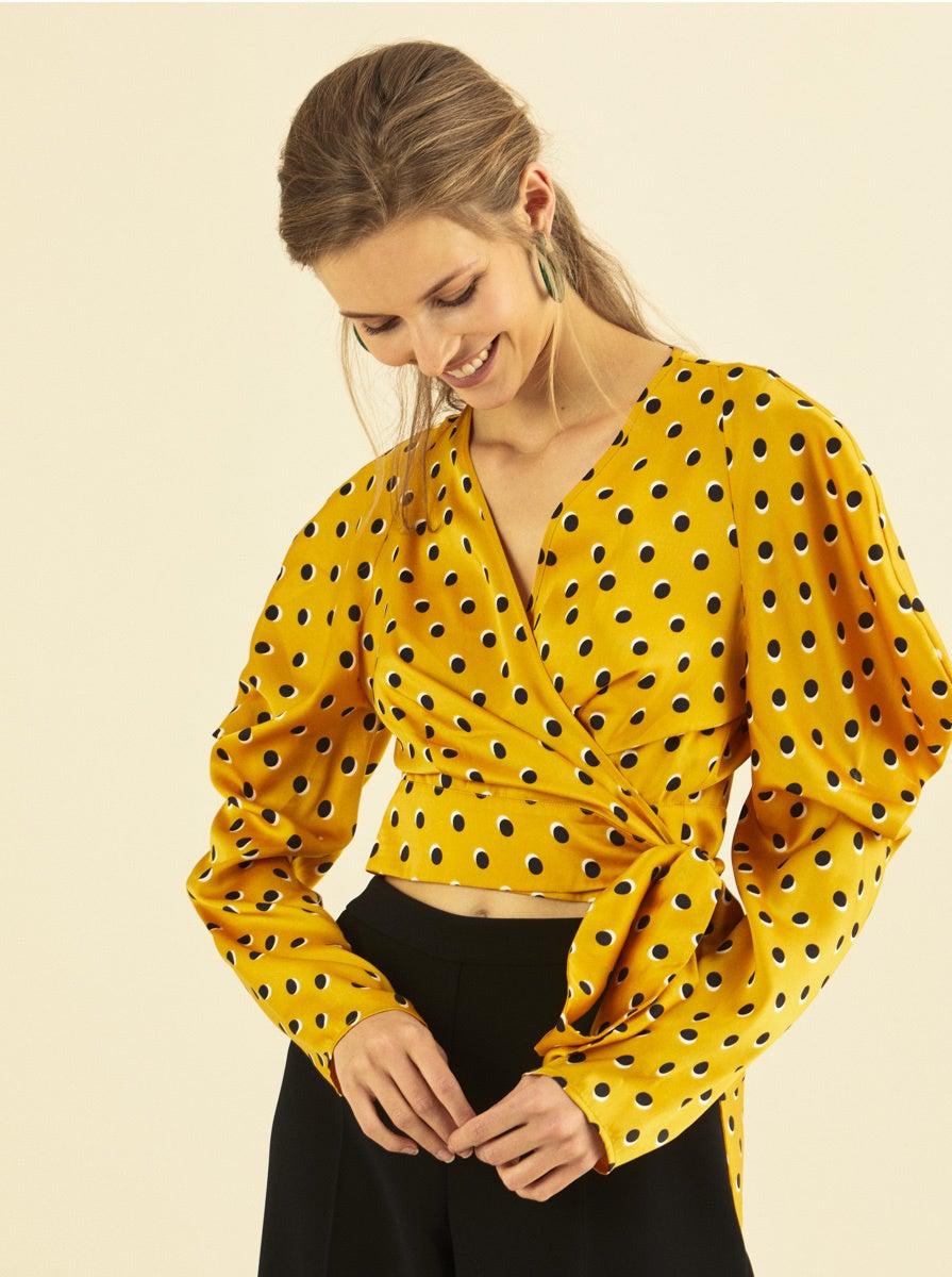 Sheer Polka dot blouse – Dirty Laundry & Co